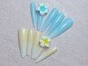 夏限定♪可愛いッ…！ハイビスカス*ネイル☆チップスカルプ☆¥15980→¥12980
