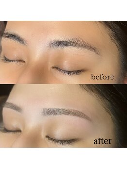 ビューステージ アイブロウサロン 函館/平行アーチ眉