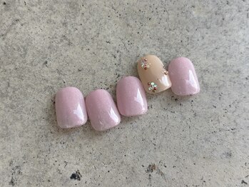 ピンクラメ×ビジュー