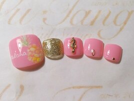 パイナップルネイル♪￥9400