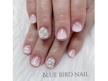 ブルーバードネイル(Blue bird nail)/白グラデ