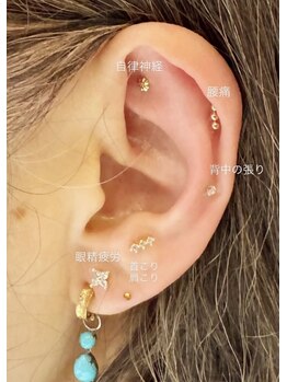 ターラ(Tara)/耳つぼデザイン　　フラワー