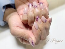 ジーフィンガー 大井町店(G Finger)/ワインレッドの秋ネイル