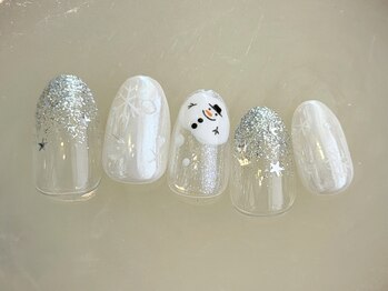 雪ネイル