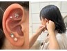 【耳つぼジュエリー貼り放題】肩こり小顔リフトアップにも!ヘッドスパ付き