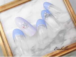 (1233)パステルフレンチネイル