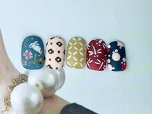 ゆびノさき/マット×和柄