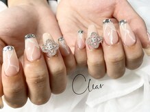 クリア(Clear)/大理石ネイル