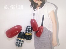 アグニークリッシェ(Agunik Riche)/【千鳥格子ネイル】