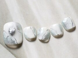 冬にキラキラfootnail