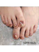ラブネイル(LOVE NAIL)/ニュアンスフットネイル
