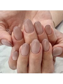 先端ピンクミラー