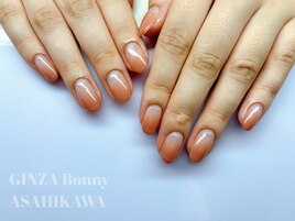 オレンジ/ベージュ/ラメ