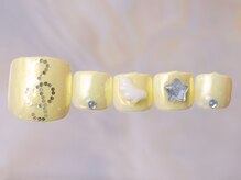 ジェミーネイル シンジュク(Jemiy nail shinjuku)/黄色ミラーウィッシュコア¥9980