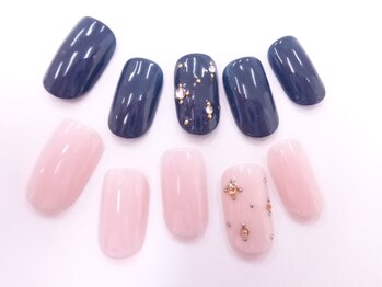 ネイルサロンクイール 宇都宮店(NAIL SALON QUILL)/ワンカラー+ストーン