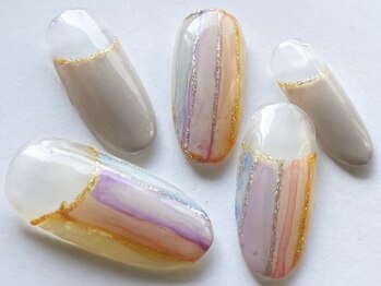 ネイリックス アヴェニール(NAILX avenir)/たらしこみストライプ