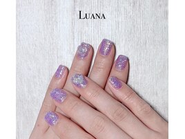 ラメカラー/紫/ハート/ぷっくり