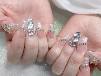 モルフォネイル(Morpho nail)/#キラキラネイル