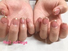ネイルコテージ 新宿南口店(Nail cottage)/ラメフレンチネイル