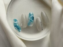 ネイル スパ ココプラス(Nail spa Cocoplus)/ブルーの夏ニュアンスネイル