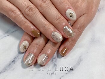 ネイルアトリエルカ(nail atelier LUCA)/M-983 大人上品パイソンネイル