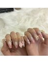 バレンタインネイル