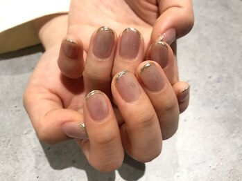 アース コアフュールボーテ 新潟中野山店 (EARTH Coiffure beaute')/先端ミラーネイル
