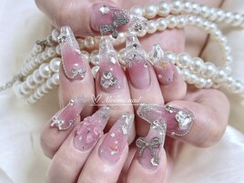 チークネイル　スカルプ長さだし