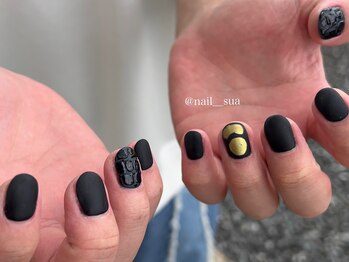 マットブラックネイル