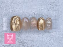 フロル(FLOR)/ゴールドニュアンスネイル