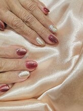サンカリネイル バイ ヴァラ イオンモール新居浜店(sankari nail by VALLA)/深めボルドーカラー