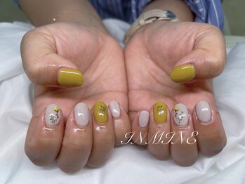 インミニネイルサロン 上野御徒町(INMENE)/春ガーリーフラワーネイル♪