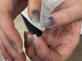 アイネイルズ 天神今泉店(I-nails)/【misa.s】もやもやニュアンス