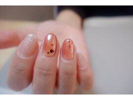 バレンタインネイル