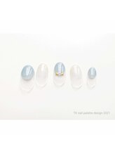 ティーケーネイルパレット/淡いブルー　デザインコースA