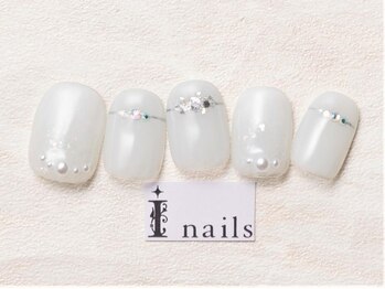 アイネイルズ 池袋店(I-nails)/ホワイトリングネイル