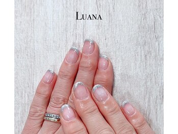 ルアナ(Luana)/ラメフレンチネイル/シンプル