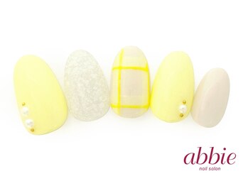 ネイルサロン アビー 宮益坂店(abbie)/パステルイエロー ¥12133