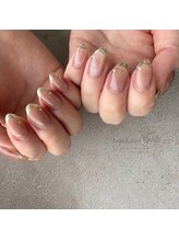 リアンスネイル ヴィヴィッド 岡山店(LianS nail ViViD)/バーチャルミラーフレンチ