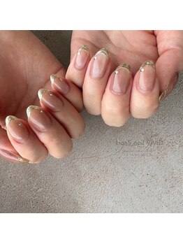 リアンスネイル ヴィヴィッド 岡山店(LianS nail ViViD)/バーチャルミラーフレンチ
