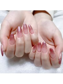 長さだしラメグラデーション