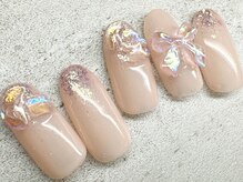 チェリーズネイル(Cherrys Nail)/クリア リボンネイル