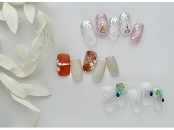 ヴィエント ネイル アイラッシュ サロン(Viento Nail Eyelash Salon)の写真/【池尻大橋3分】確かな技術と毎月変わる定額デザインコース◇最旬デザインで大人な春ネイルを楽しもう♪