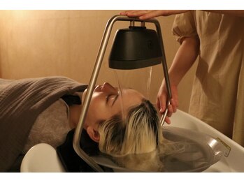 ザ ヘッドスパ トヨハシ(TOYOHASHI)/2.頭浸浴とハンドマッサージ