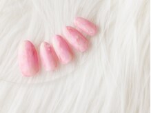 ヴァンネイル(VINGT NAIL nail&eye beauty)/華やかなマーブルネイル