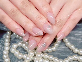 可愛いピンクネイル(大塚駅)