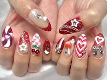 Y2K/ウィッシュコアなど♪パーツゴテゴテネイル【新宿】