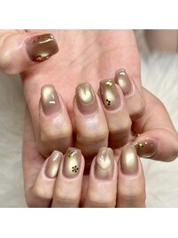 ゴールドホロフラワー