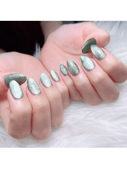 アートネイル ギャラリー(Art nail Gallery)/うるつやグリーンマグ