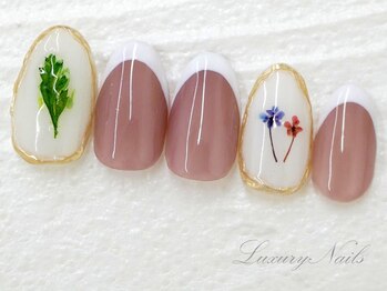 ラグジュアリーネイルズ オオミヤ(Luxury Nails Omiya)/個性派*押花ネイル